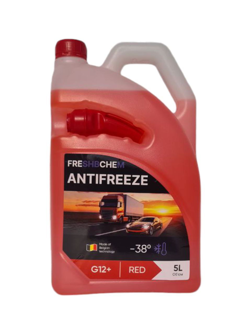 Охолоджувальні рідини Антифриз G12 / G12+ Червоний "FRESHBCHEM"